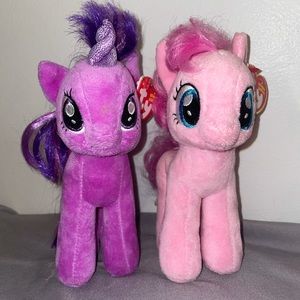 My little pony beanie baby 2 piece bundle